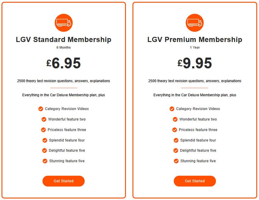 free lgv theory test questions